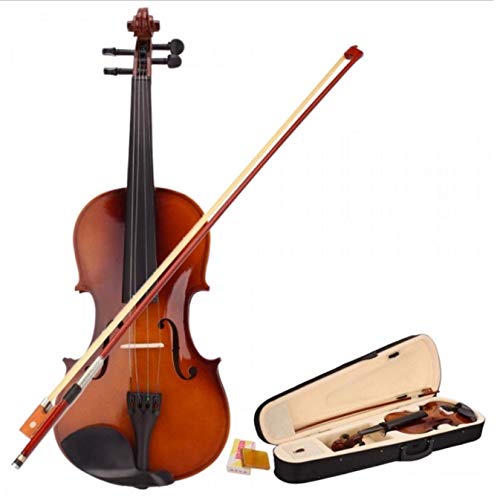 Teekland 4/4 Acoustic Violin With Case Bow Rosin for Violin Beginner- Natural