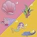 Mermaid Hanging Decorations - 30-Count Ceiling Streamers for Ocean Fantasy Birthday Party - Mermaid Party Supplies for Kids, Swirl Decor in 3 Assorted Colors, Pink, Blue, Purple, 30-37 Inches in Length
