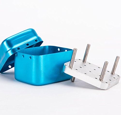 20 Holes Autoclavable Endo Box For Disinfection Of Low Speed Long Needle (Blue)