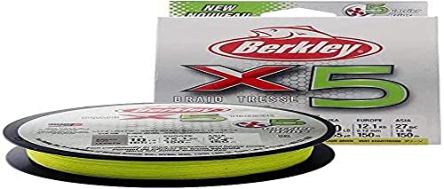 Berkley X5 2000M Fluro Grün Geflochtene Schnur