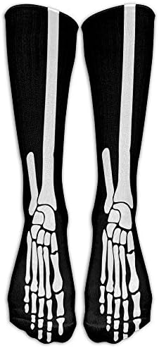 HenSLK Skeleton Leg Foot Bone Unique Novelty Calf Long Sock Crew Athletic Tube High Stockings Sport
