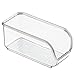 mDesign Packet Organizer for Sugar, Salt, Sweeteners, Tea Bags, Creamers - Pack of 2, Clear