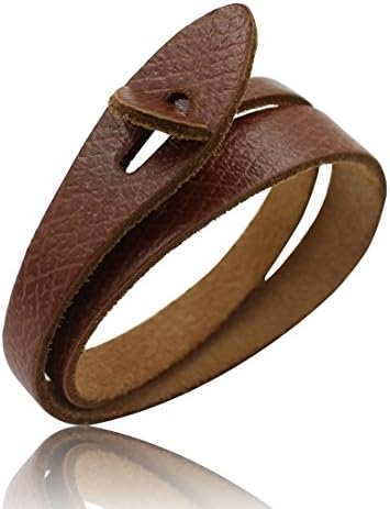 YOYONY MutiLayer Design Cuff Wristband Double Wrapped Stackable Italian Genuine Leather Bracelet Bangle