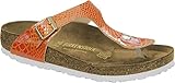 Birkenstock Gizeh Shiny Snake Orange (N) UK 5/EU 38