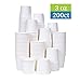 [TashiBox] 3 oz white paper bath cups, 200 count (200)