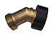 Backyard Garden Pros SLI5294 Brass Gooseneck Garden Hose Shut Off Valve Connector