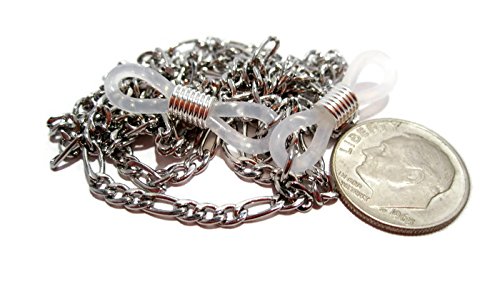 ATLanyards Silver Stainless Steel Strong Decorative Chain Eyeglass Holder -Eyeglass Chain