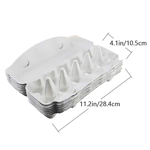Angoily 10 Stück Pappe Eierkartons Biologisch Abbaubare Zellstofffasereier Eier Eierablagebehälter Halter Behälter für… – Bild 8