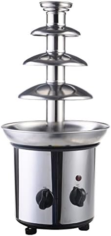 4 Tiers Commercial Stainless Steel Hot New Luxury Chocolate Fondue Fountain New US