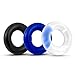 Blush Novelties Sex Toys Penis Ring - Cockring Sexual Stimulation Device with 3 Pcs Black, Blue, Clear - Enhancing Long Lasting Stronger, Adult Sex Toys for Men or Couple Pleasure