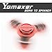 Yomaxer Fidget Spinner Tri-Hand Spinner 608 Hybrid Ceramic Bearing Nylon Solid Build Round Edge EDC Toy Good for ADHD ADD Autisms (Watermelon Pink)