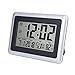 OCEST Digital Wall Clock, Desk Alarm Clock Large Display 7.5”LCD Screen with Calendar Date Time Indoor Temperature Function Easiest Set Clock