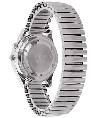 Mens-English-Talking-Watch-Quartz-Wrist-Watch-with-Stainless-Steel-Expanding-Strap