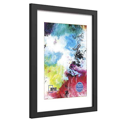 image for RPJC 14x18 Solid Wood Poster Frames with Display Pictures 11x14 with M