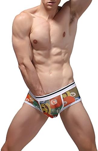 EUROUS Men's Cartoon pattern Breathable Mesh Boxer underpants