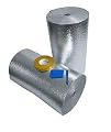 Supershield Multipurpose 48" x 50' 200sqft Reflective Foam Core DIY Insulation Weatherization Kit Includes Foil Tape, Knife, and Squeegee - Water Proof / Meets Fire Codes / Made in USA