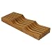 Oceanstar KB1354 In- Drawer Bamboo Knife Organizer, 17 L x 6.12 W x 2.25 H inches, Natural