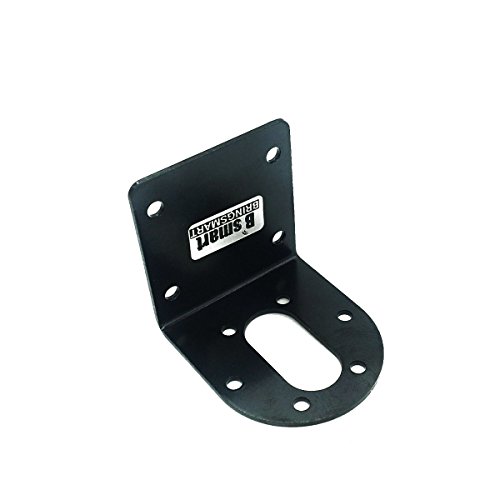Bringsmart Black Mounting Bracket for 37mm Gearbox Diameter Gear Motor Parts Fixed DIY Experiment (37mm)