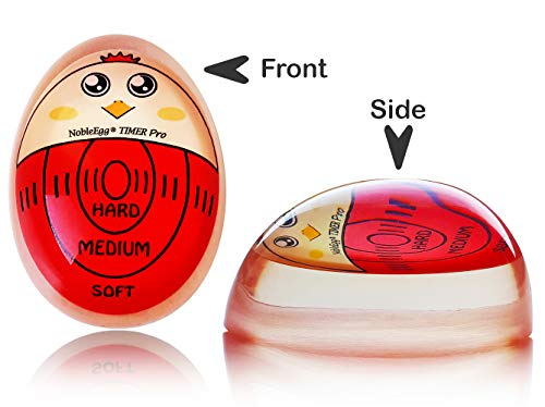 NobleEgg Egg Timer Pro | Soft Hard Boiled Egg Timer That Changes Color When Done | No BPA, Certified
