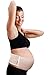 Maternity Belt Plus Baby Bib by HealthySam - Breathable Belly Band for Pregnancy - Lower Back and Pelvic Support - Comfortable Pregnancy Belt for Belly - One Size - Beige