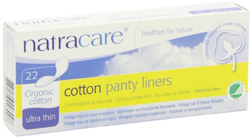 Natracare Ultra Thin Organic Cotton Panty Liners, 22 Count