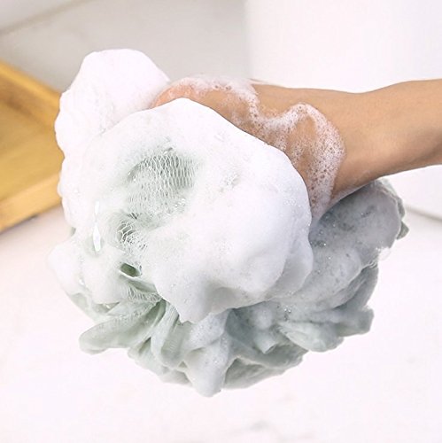 Bath Shower Sponge Pouf Loofahs Mesh Brush Shower Ball, Mesh Bath and Shower Sponge Pack of 3 (60g/pcs) Shower Bouquet-Big,Full Lather Cleanse-Eco-friendly Exfoliating Mesh Brush Pouf Bath Shower Ball - Thumbnail 4