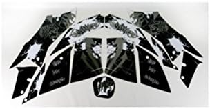 FLU Design F-60105 Black/White Graffiti Design for Kawasaki