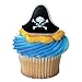 Pirate Hat Cupcake Rings - 24 ct