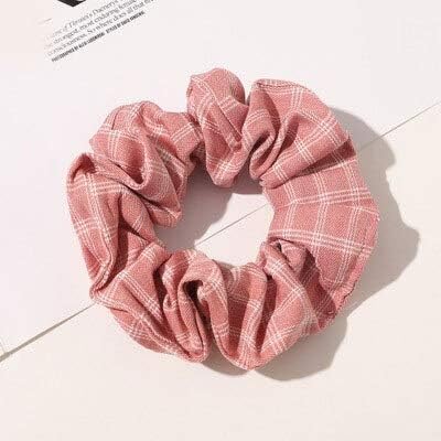 Amazon Co Jp ヘアロープ 二色のチェック柄のシュシュヘアアクセサリー弾性ゴムバンド髪のリングポニーテールヘアーシュシュヘッドロープ 时尚配饰 Color 35 ホーム キッチン