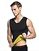 SETENOW Men's Hot Sweat Body Shaper Tummy Fat Burner Tank Top Slimming Vest Weight Loss Shapewear Neoprene No Zip
