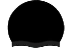 1Pcs Swim Cap,Classic Unisex Soft Silicone Swim Cap for Women and Men, Intensive Training and Racing Comfortable Non Slip Lon