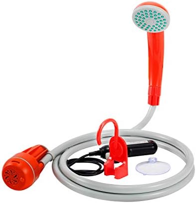 BEARHAM Portable Outdoor Camping Shower,Rechargeable Battery Powered Shower,Handheld Electric Shower for Outdoor,Camping,Traveling Hiking,Car Washing,Plants Watering,Pet Cleaning(Two Packaging Option)