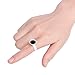300 PCS Makeup Rings Disposable Plastic Nail Art Glue Eyelash Extension Rings