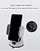 Ergonflow Luxury Rhinestone Bling Car Stand Phone Holder, Compatible with Air Vent or Dashboard, Fits iPhone X, 8, 7 Plus, 6, 6 Plus, SE, 5S, 5, 4S, 4 (Silver)