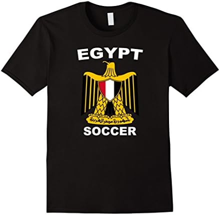 Mens Egypt Football Futbol Soccer Shirt Tees Large Black