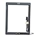 Mimi Touch Screen Digitizer Assembly for White Apple iPad 4 Model A1458, A1459, A1460 + Home Button + Face Camera Frame + Adhesive Tape