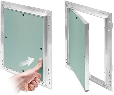 Awenta KRAL3 Plasterboard Access Panel 200x250mm Mint Green Aluminium Frame