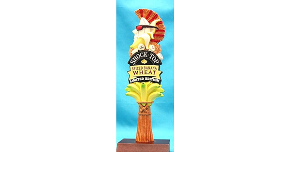 Amazon Com Shock Top Spiced Banana Wheat 8in Short Resin Tap Knob W Display Stand Kitchen Dining