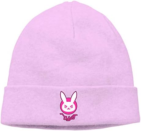 Women's & Men's Knitted Hat D.Va Bunny Cap Knit Hat Black