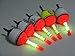 THKFISH Fishing Floats Fishing Bobbers for Fishing Bobber Lights Fishing 5pcs Bobbers 1/2oz with 10pcs Glow Sticks