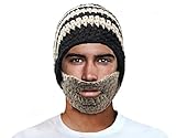 Wacky Barbarian Beard Beanie Pillager Pirate Knit Hat Looter Cap