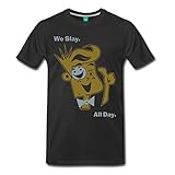 Spreadshirt Funnel Vision We Slay All Day Men's Premium T-Shirt, L, Black