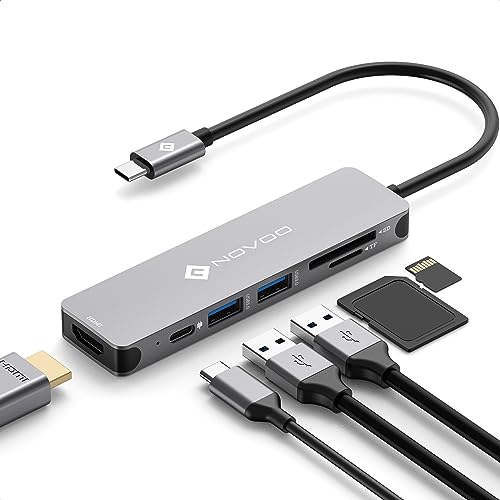 NOVOO 6-in-1 USB C Hub HDMI Adapter