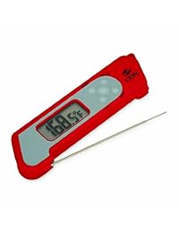 CDN ProAccurate   Termómetro plegable digital de lectura instantánea, color verde, Rojo