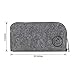Pencil Case Pen Case, Pouch, and Pencil, Felt Student Stationary Zipper Bag, Organizer Large Capacity Perfect for Pens, Pencils, Gel Water Markers School Supplies with Special Key Ring (Grey)