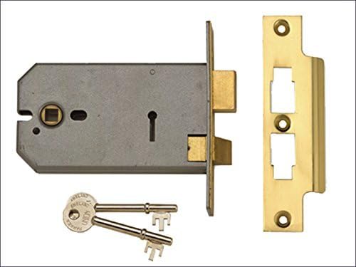 UNION 2077 -5 3 Lever Horizontal Mortice 124mm Polished Brass UNNY2077PL5 by Union Locks