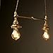 ANYQOO Edison Vintage A19 Victorian Antique Style Edison Bulb Light - 120 Lumens - 40 Watt - Dimmable - E26 Bulb Base - Classic loops Squirrel Filament Pack of 6
