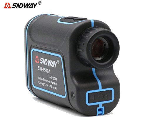 SNDWAY SW-1500A 1500M Handheld Monocular Digital Laser Distance Meter Hunting Rangefinder Telescope Golf Distance Meter