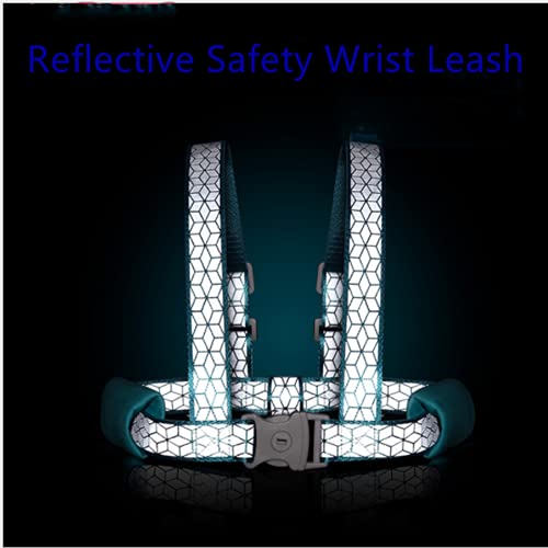 Reflective Anti Lost Wrist Link,Toddler Safety Leash with Key Lock