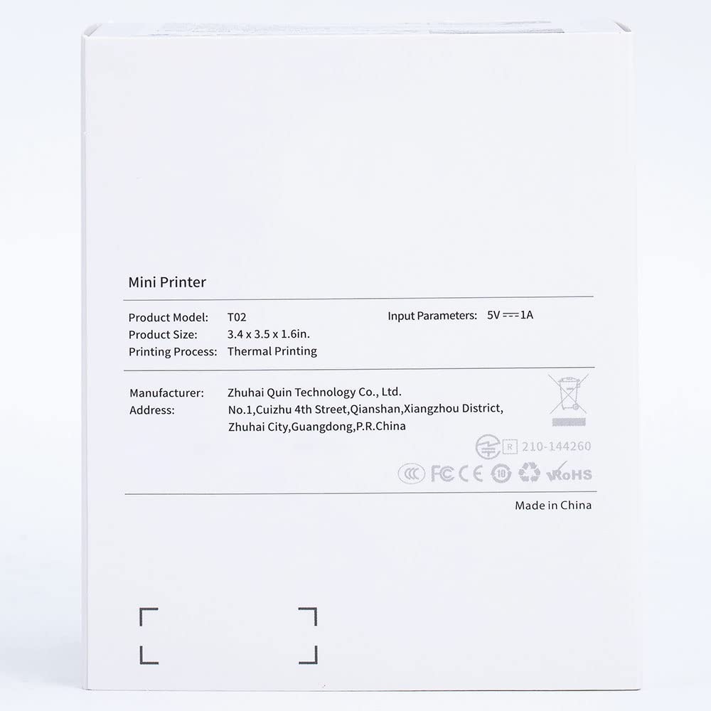 Memoking Print Pods Mini Printer - Sticker Printer Mini Thermal Inkless Sticker Maker Bluetooth Pocket Printpod for Phone, Impresora Portátil for Notes, Flashcards, Diagrams, Journal, DIY, Kids Gift